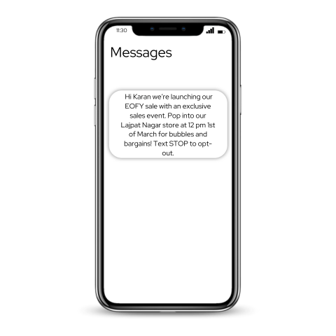 sms template