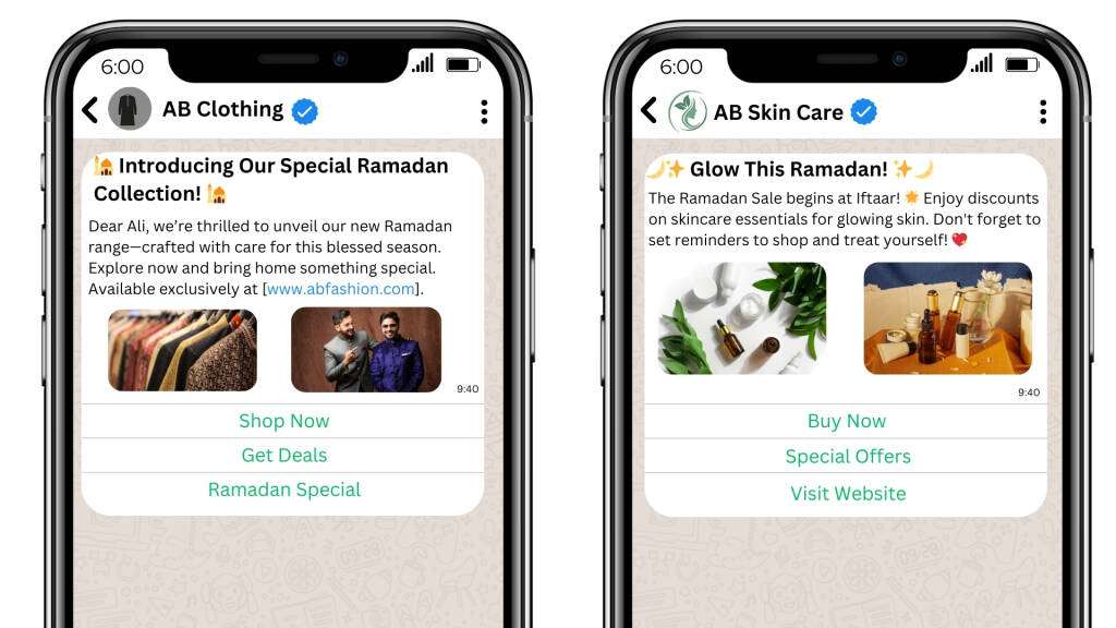 Whatsapp template idea