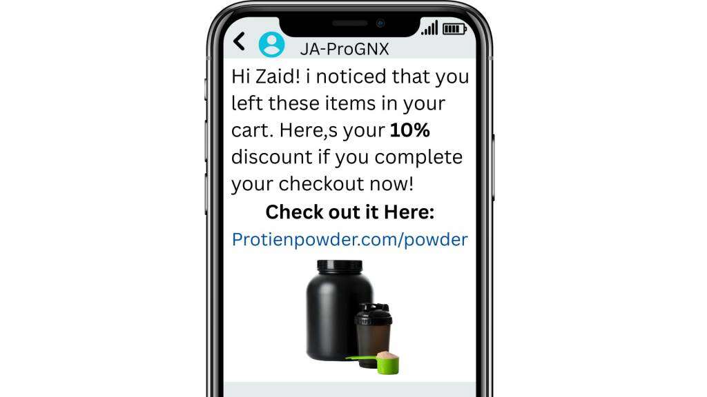 Abonded Cart Templates for SMS