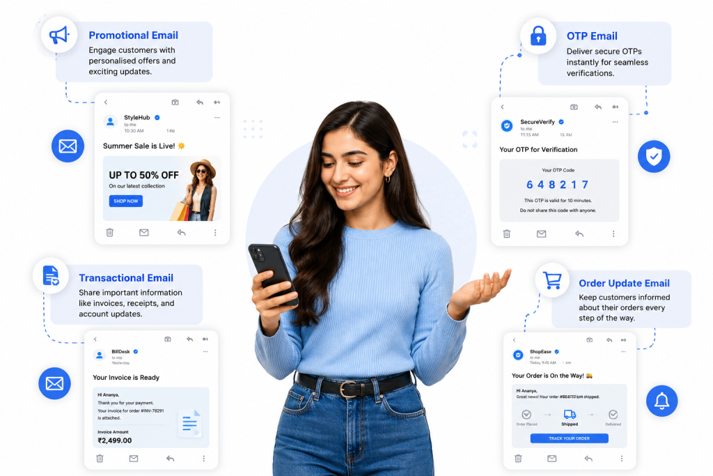 AI Image showing all emails