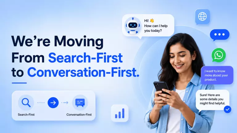 Search first to Conversation first